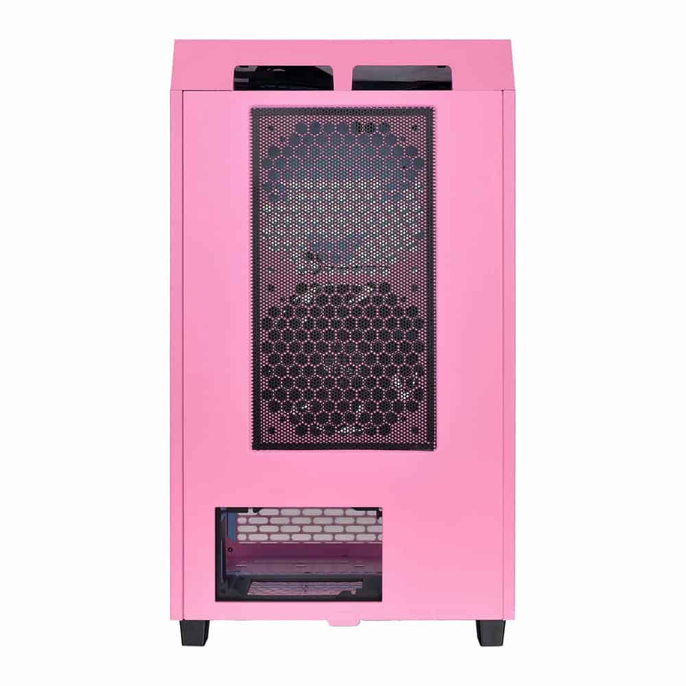 (image for) Thermaltake The Tower 200 Bubble Pink Mini-ITX PC Gaming Case + LCD Panel Kit Bundle